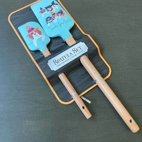 Halloween Costume Dogs Kitchen Fall Spatulas Utensils Baking Set - Picture 2 of 3